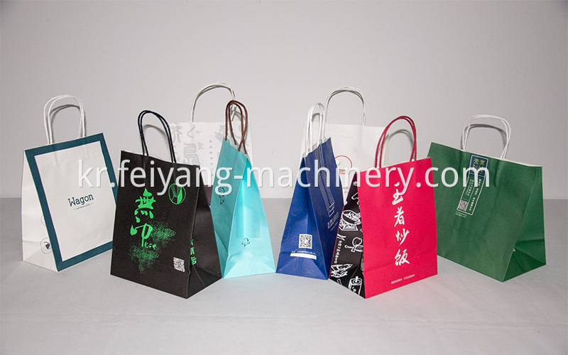 Red Color Twisted Paper Cord Bag Handles